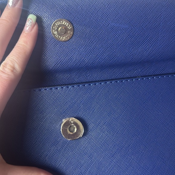 Elim & Paul Royal Blue Clutch Wristlet - Picture 4 of 8